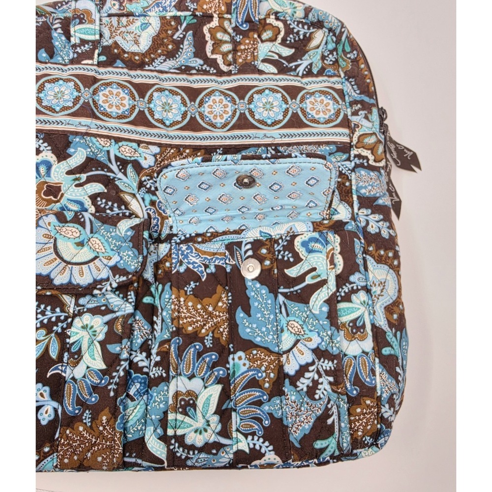 Vera Bradley Bag-Shoulder Laptop/Book-Retired 2007 Java Blue-Used Excellent Cond - Picture 5 of 11
